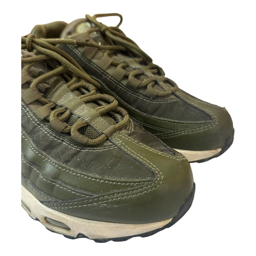 Nike Air Max 95 Olive Green Athletic Shoes - Picture 4 of 16